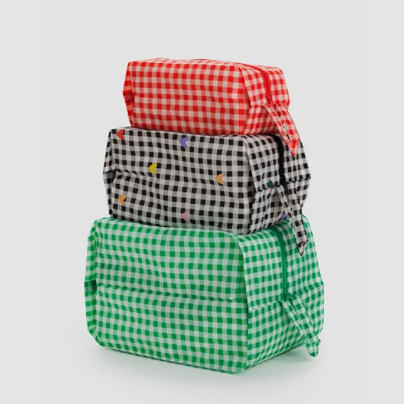 3D Travel Zip Set (Gingham)