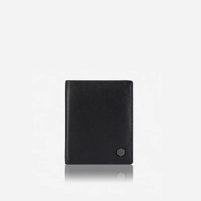 Slim Billfold Card Holder, Soft Black