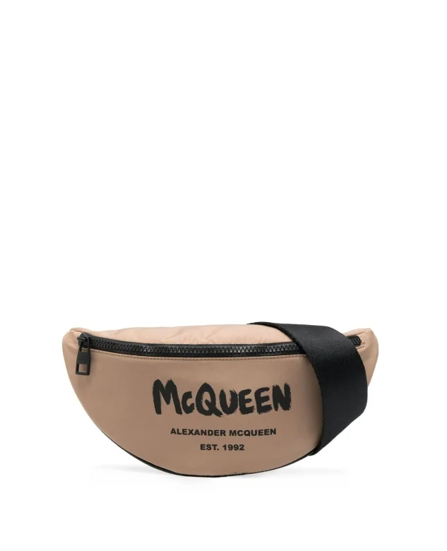 Alexander McQueen logo-print belt bag