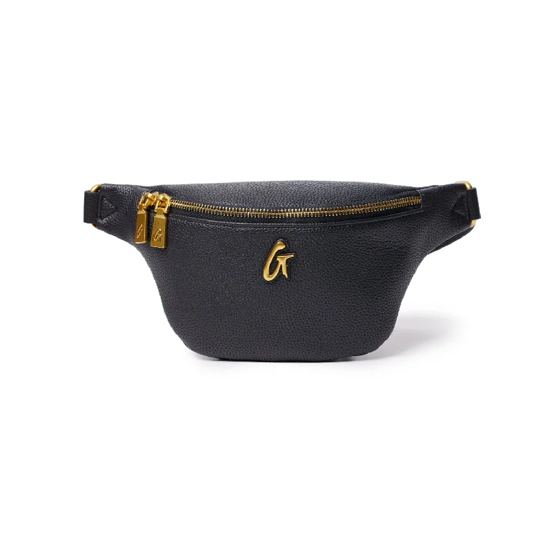 PEBBLE MINI FANNY PACK BLACK