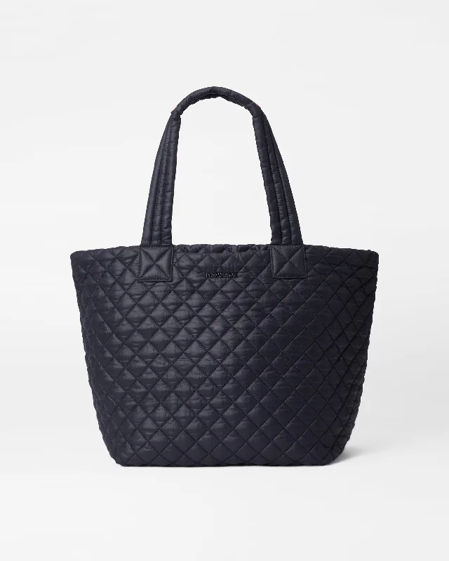 Black Medium Metro Tote Deluxe