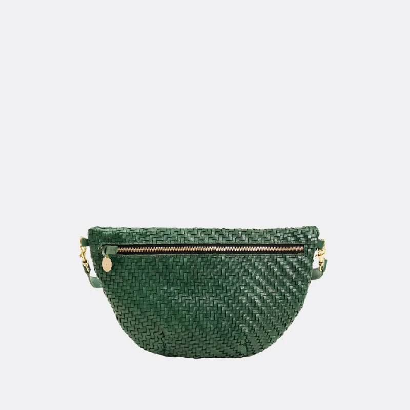 Grande Fanny Pack (Evergreen Woven Zig Zag)