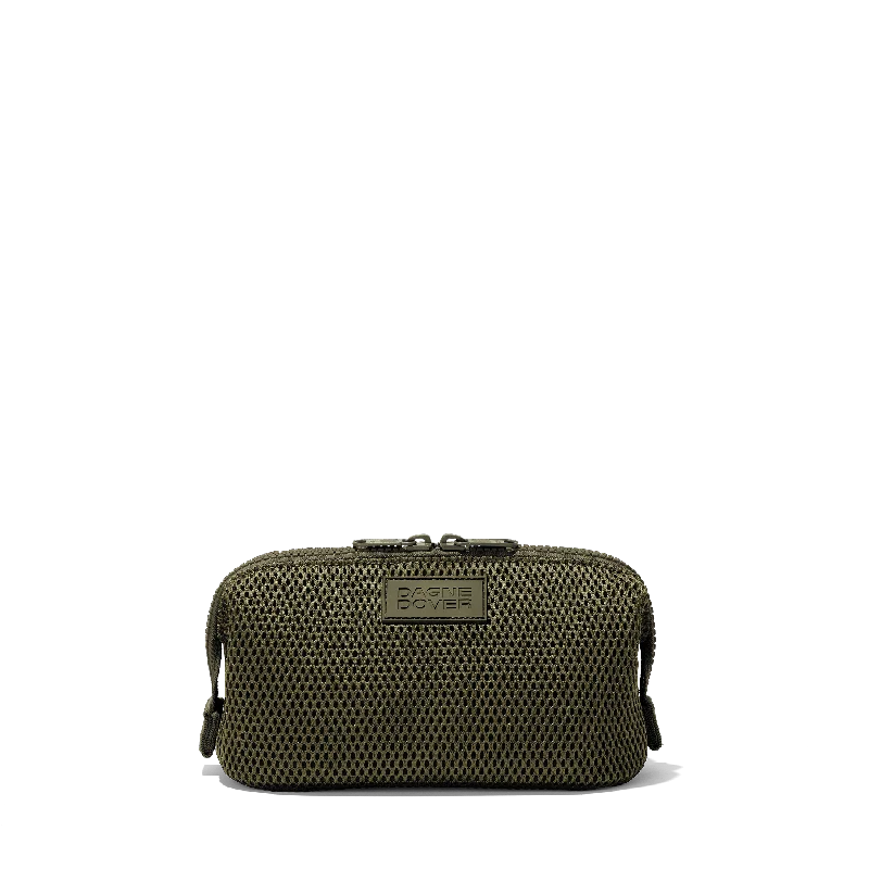 Hunter Toiletry Bag in Dark Moss Air Mesh, Small