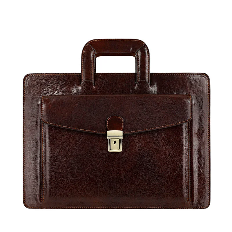 Leather Briefcase - The Tempest