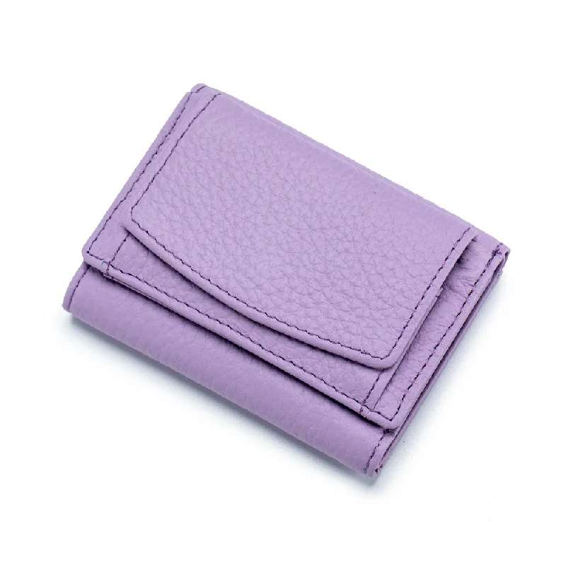 Leather RFID Mini Wallet With Coin Pocket