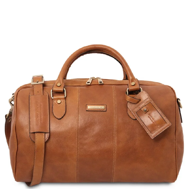 Lisbona Leather Travel Bag Small