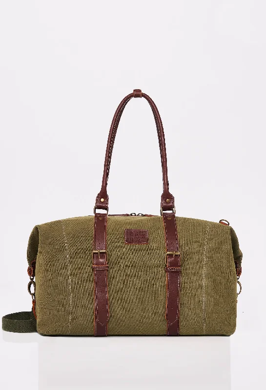 Olive Canvas Duffel Bag ‘Otto’