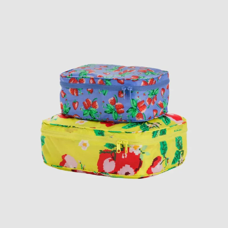 Packing Cube Set (Needlepoint Fruit)