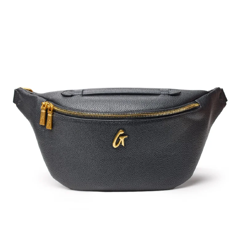 PEBBLE FANNY PACK BLACK