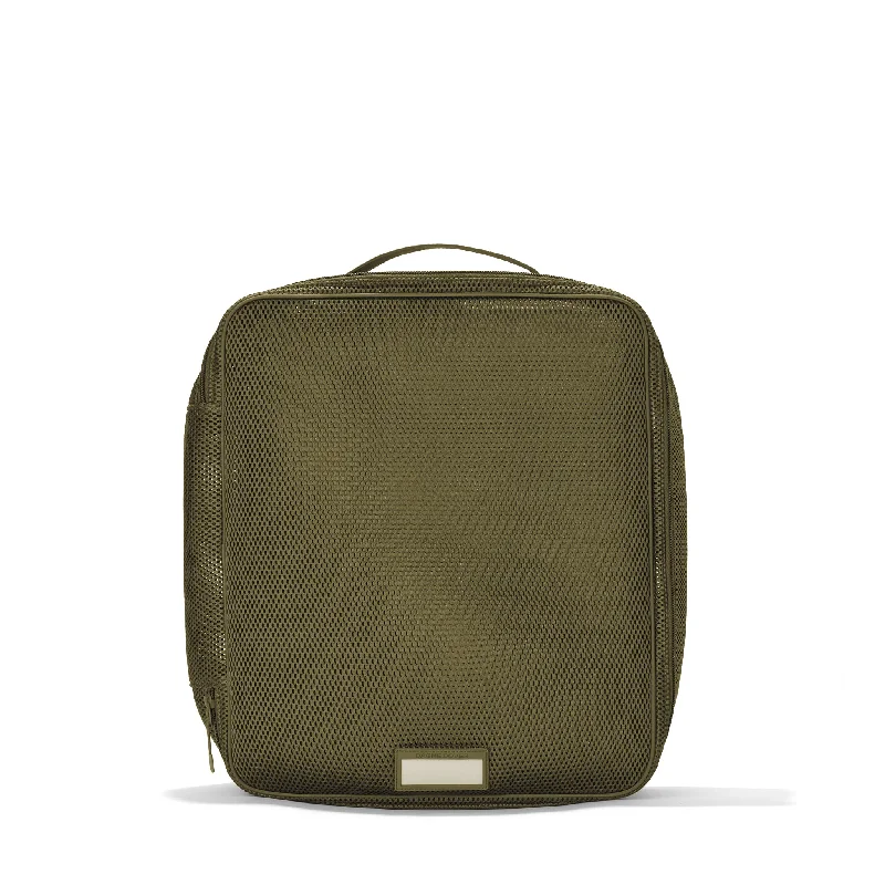 Roma Packing Cube in Dark Moss Air Mesh, Extra Large