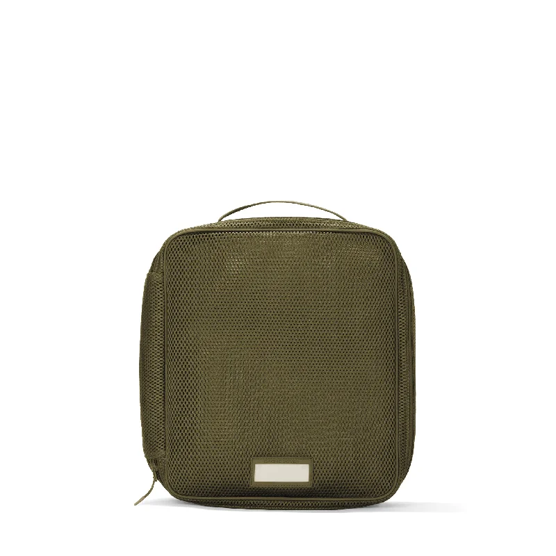 Roma Packing Cube in Dark Moss Air Mesh, Large