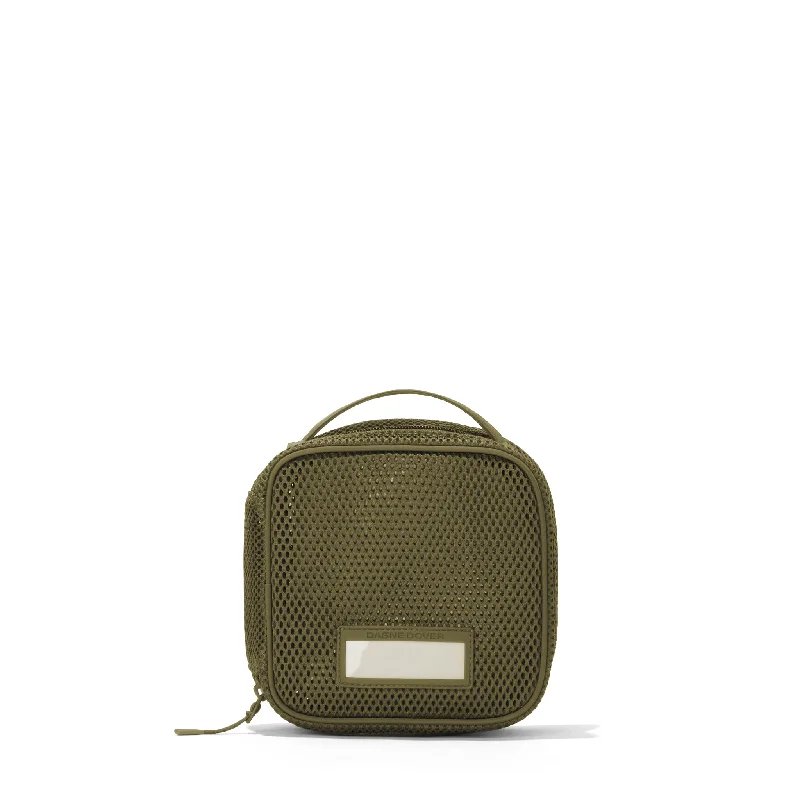 Roma Packing Cube in Dark Moss Air Mesh, Small