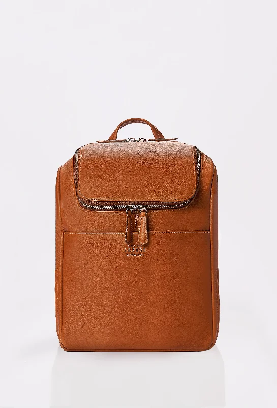 Tan Leather Backpack