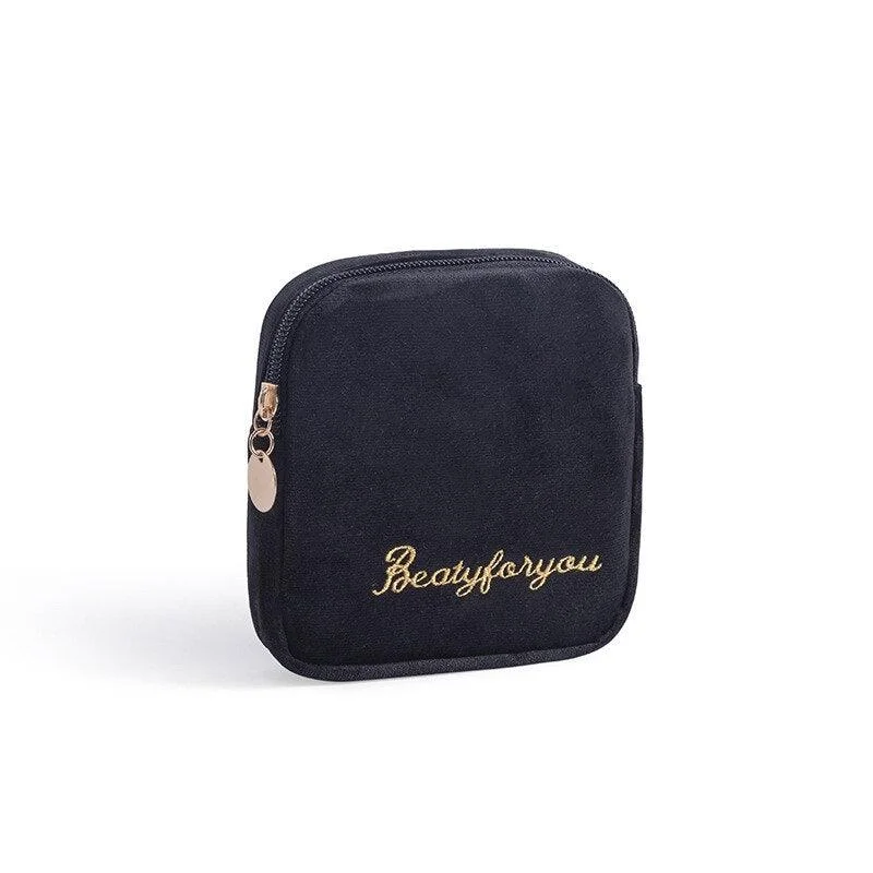 Velvet Makeup Bag