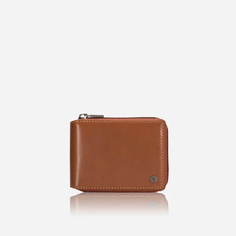 Zip Around Coin Wallet, Tan