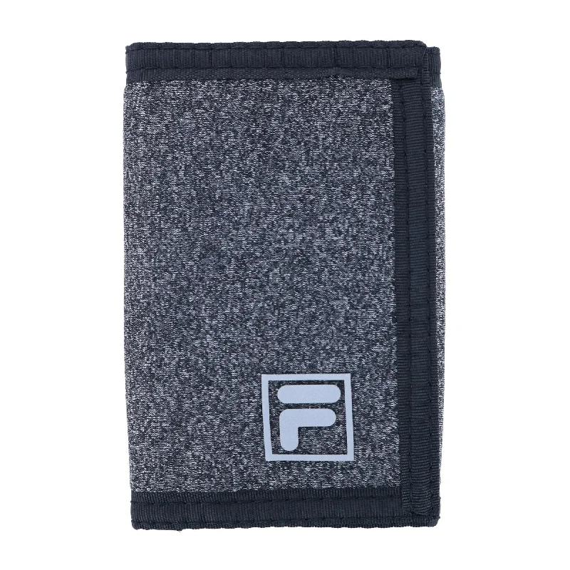 Fila Men's Trifold Wallet with Hook and Loop Closure