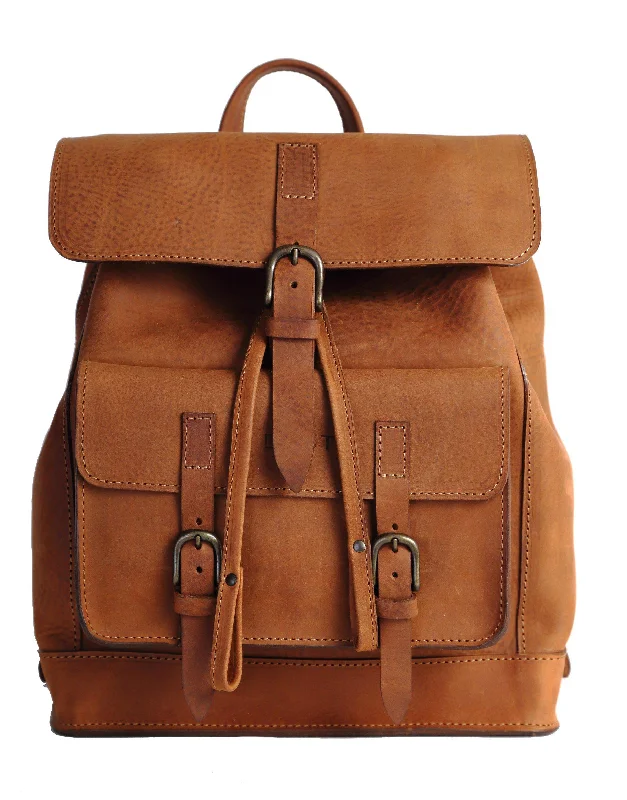 Mod 103 - Backpack Heritage Brown made with Tuscan Vegetable-Tanned Leather